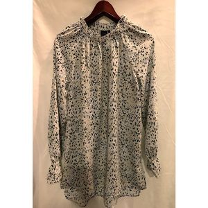 Kaari Blue long sleeve blouse/tunic, size L